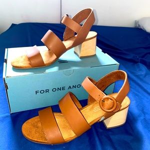 Camel colored heels from Toms